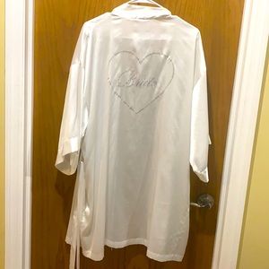 Victoria’s Secret “I Do” Bridal Silk Robe OS